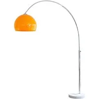 SalesFever Bogenlampe Tammo, Dimmer, ohne Leuchtmittel, Höhenverstellbar und mit Dimmschalter, echter Marmorfuß