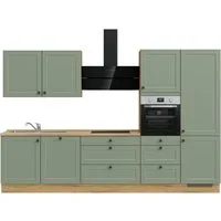 nobilia® Küchenzeile "Cascada II", NEU: individuell anpassbar mit gratis Profi-Beratung, vormontiert, Breite 330 cm, Ausrichtung wählbar, wahlw. mit E-Geräten