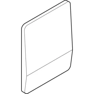 Geberit Abdeckplatte aus Chromstahl zu Urinal-Steuerung VS 240150001