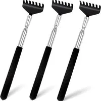HaushaltO Massagebürste 3er Rückenkratzer Set - Stabil & ausziehbar mit breiter Kratzfläche, 3er Set, 3-tlg., ausziehbar