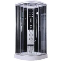 Sanotechnik Komplettdusche Comfort, BxT: 100x100 cm, Sicherheitsglas, 1-tlg., inkl- Kopf-Regenbrause
