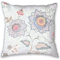 PiP Studio Dekokissen Dekokissen DE PIP Mumbai Morning Light Blue 80x80 Hellblau, 80 x 80 cm