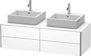 Duravit XSquare Konsolenwaschtischunterbau wandhängend Weiß Matt 1400x548x400 mm - XS4916B1818 XS4916B1818