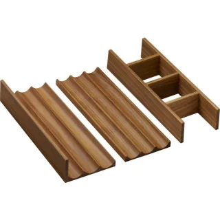 hansgrohe IntraStoris Inneneinteilung 54232630 für Schubkasten, 780x475/780x550/1575x550mm, Nussbaum dunkel
