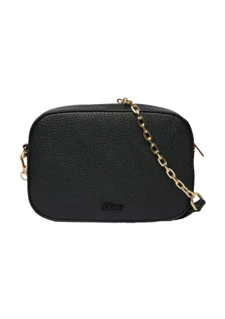 s.Oliver Red Label - Camera-Bag mit Leo-Print schwarz - Gr. - ONE SIZE