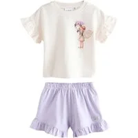 Next Shirt & Shorts Shorts-Set, Blumenelfen (2-tlg)