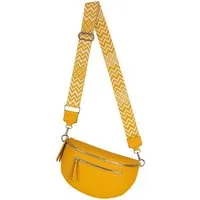 EAAKIE Gürteltasche Bauchtasche Umhängetasche Crossbody-Bag Kunstleder Italy-Design, als Schultertasche, CrossOver, Umhängetasche tragbar