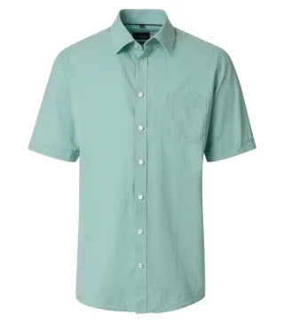 CASAMODA - Casual Fit: Leinenhemd grün - Gr. - XL