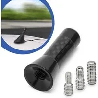 Adapter Universe Universal 3,5cm Auto Kurz Stab Dach Antenne Radio Carbon Design KFZ Stabantenne