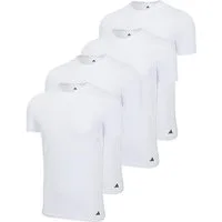 adidas Sportswear Unterhemd 4er Pack Active Flex Cotton (Spar-Set, 4-St) Unterhemd / Shirt Kurzarm - Baumwolle - Atmungsaktiv