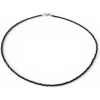 Steinfixx® Perlenkette Turmalin (Schörl) Durchmesser 2mm facettiert in Geschenkbox (Länge 45cm, 1-tlg., starker Schutzstein), AAA-Qualität aus Brasilien