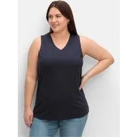 Sheego Shirttop Tanktop Ärmellos