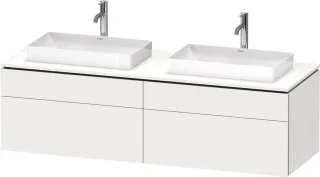 Duravit L-Cube Konsolenwaschtischunterbau wandhängend Weiß Supermatt 1620x550x482 mm - LC4873B848400 LC4873B84840000