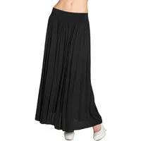 Caspar Faltenrock RO034 leichter langer eleganter Damen Sommer Rock Maxirock - bodenlang bei ca. 157 cm Körpergröße