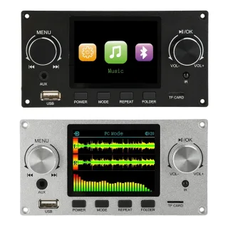 2.8 Inch IPS Screen Audio Decoder Board Bluetooth 5.3 MP3 FLAC WAV APE Support I2S Digital Output USB Sound Card Line In