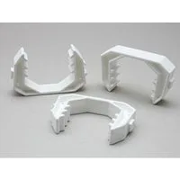 HundB Klemmen Fensterklammer weiß 1 Stück – Fensterhalter 112x55x20 mm, (Stück, 1-St., Fensterklammer), Fensterhalterung Fensterbefestigung Fensterklemme Fensterclip