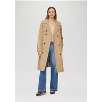 s.Oliver Trenchcoat Outdoor-Mantel Wattierter Trenchcoat mit Innenprint