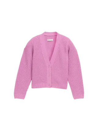 tom tailor kids - Cardigan mit V-Ausschnitt flashy mauve - Gr. - 98