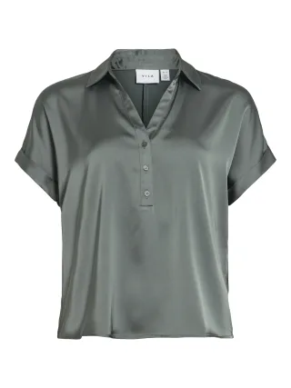 VILA - VIENNA RAVENNA S/S TOP - NOOS Balsam Green - Gr. - 38