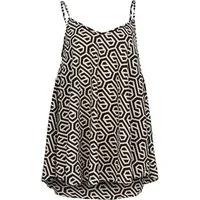 malito more than fashion Spaghettitop Spaghettiträger Top Animal Print 2312 Spaghettiträger Top Animal Print