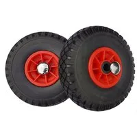 Frosal Ersatzrad FROSAL Ersatzrad mit Achsstopfen - PU Rad Nabe 25mm/75mm pannensicher (1 St)