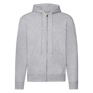 Fruit of the Loom Herren Classic Heather Zipped Hoodie (Heather Grey)