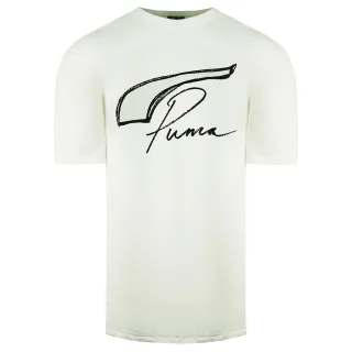 Puma x Rhugi Kurzarm Crew Crew Hals weiße Herren T-Shirt 589066 02