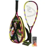 Speedminton Speed-Badmintonschläger Set Junior lila/pink/gelb