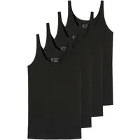 Schiesser Unterhemd 4er Pack 95/5 Organic Cotton (Spar-Set) Unterhemd / Top - Baumwolle