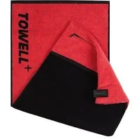 Stryve Sporthandtuch Sporthandtuch mit Tasche & Magnetclip, rot/schwarz, 100 x 50 cm, Bekannt aus Die Höhle der Löwen