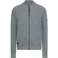 camel active Strickjacke mit Reißverschluss und Stehkragen
