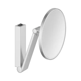 Keuco iLook_move Kosmetikspiegel 17612179004 5-fach Vergrößerung, Aluminium-finish, Wandmodell, beleuchtet, Ø 212 mm