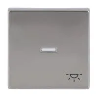 Wippe mit Symbol Licht edelstahl, Retail