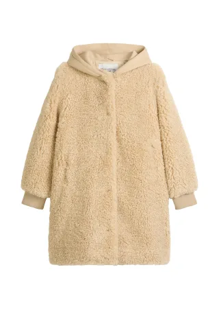 Marc OPolo DENIM - Teddy-Mantel relaxed Sand Melange - Gr. - L