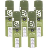 8x4 Deo-Spray 5 Stck. 8x4 Men Wild Oak 48h Schutz Anti Transpirant Spray je 150ml