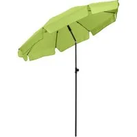 FARE Sonnenschirm M, Volant, höhenverstellbar, Ø 180 cm, UPF 50+, knickbar, Fiberglasschienen, Tragefutteral