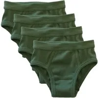 HERMKO Slip 2840 (Pack, 4er) 100 % Bio-Baumwolle Jungen Pant mit Weichbund hergestellt in EU