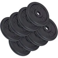 ScSPORTS® Hantelscheibe, 40 kg, (8-tlg)