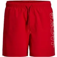 Jack & Jones PlusSize Badeshorts JPSTMAUI WAVE LOGO SWIM SHORTS SN PLS Kunstfaser, mit elastischem Bund, normal geschnitten
