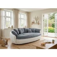 COTTA Big-Sofa Aruba, gemütliches Megasofa in XXL in organischer Form mit vielen Kissen