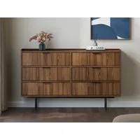 Beautysofa Kommode Evron mit 6 Schubladen (zwei moderne Farben zur Auswahl), Breite: 150 cm