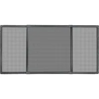 SCHELLENBERG Insektenschutz-Fensterrahmen ausziehbares Fliegengitter Schiebefenster mit Rahmen, (1-St), 50 x 75 - 142 cm oder 75 x 100 -193 cm, weiß und anthrazit