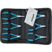 Elektronikzangen-Set ESD, 6-teilig. blau/schwarz, (S 8305 ESD)