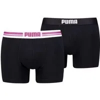 PUMA Boxershorts PUMA MEN EVERYDAY PLACED LOGO BOXERS 2P (2er Pack) mit Logo Webbund