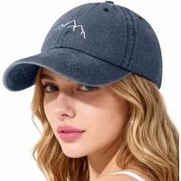 Bwecuy Baseball Cap Damen & Herren Atmungsaktiv Verstellbare Cap Pferdeschwanz