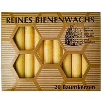 Hahn Kerzenfarm Formkerze Bienenwachs - Baumkerze 20Stk