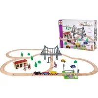 Eichhorn Spielzeug-Eisenbahn Bahnset mit Brücke, (Set, 55-tlg)