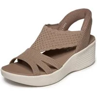 Skechers PARALLEL LITE-SUMMER INVITE Plateausandale Schlupfschuh, Sandalette, Sommerschuh mit softem Fersenriemen