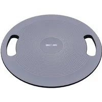 GORILLA SPORTS Balanceboard Balance Board mit Griffen in Schwarz/Dunkelgrau