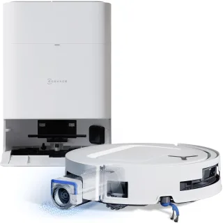 Ecovacs Deebot T80 Omni Saug-/Wischroboter [290 Minuten 022 Liter Staub 011 Liter Wasser] weiß inkl. Absaug-/Reinigungsstation